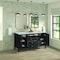 James Martin Vanities 60'' Double Vanity, Carbon Oak w/ 3 CM Carrara White Marble Top 485-V60D-CBO-3CAR - alternate 6